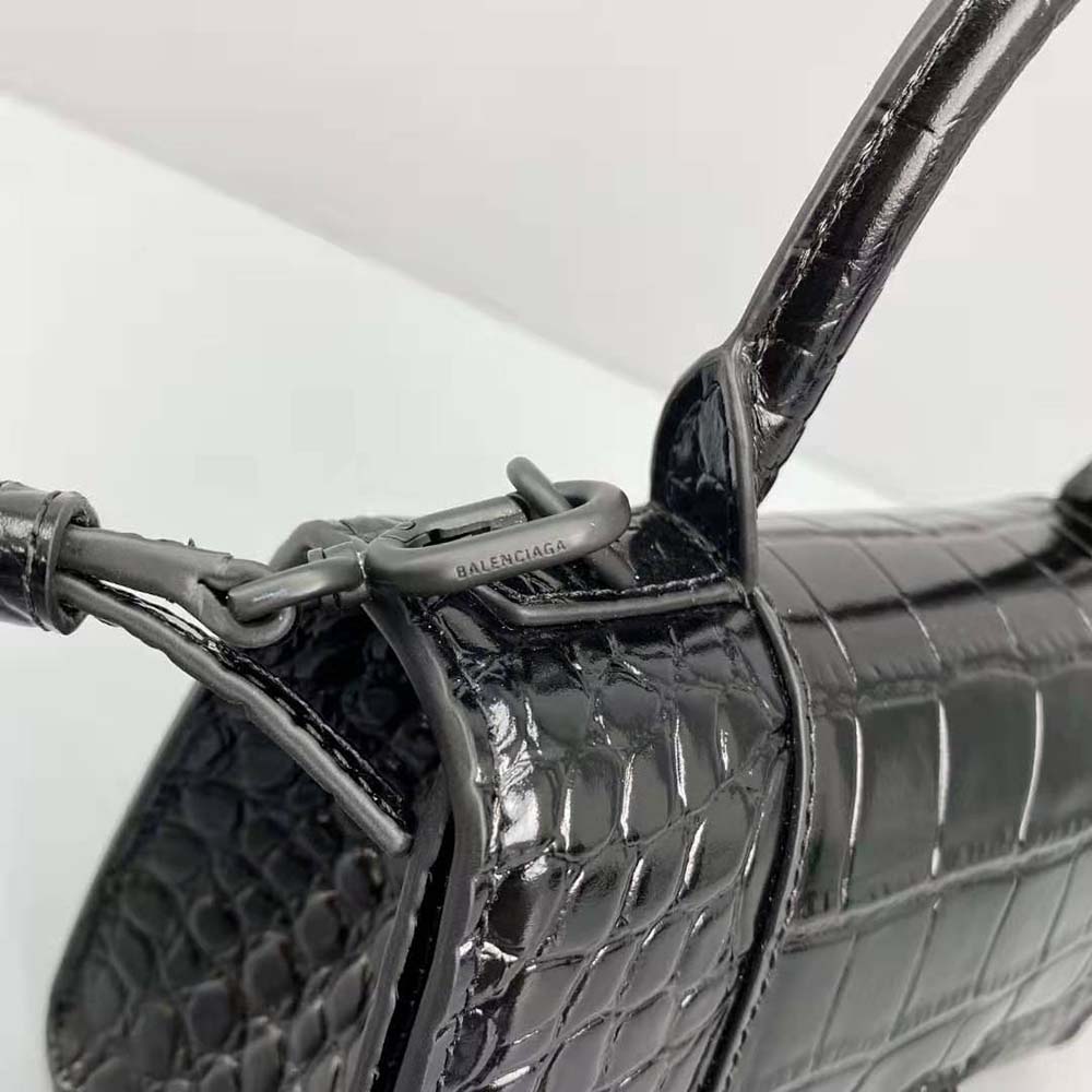 TÚI Balenciaga Hourglass XS Top Handle Bag-Black