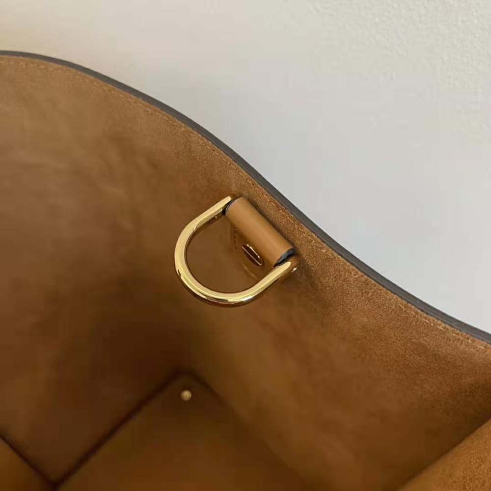 TÚI Fendi Way Medium Made of Camellia-Colored Leather Bag-Brown