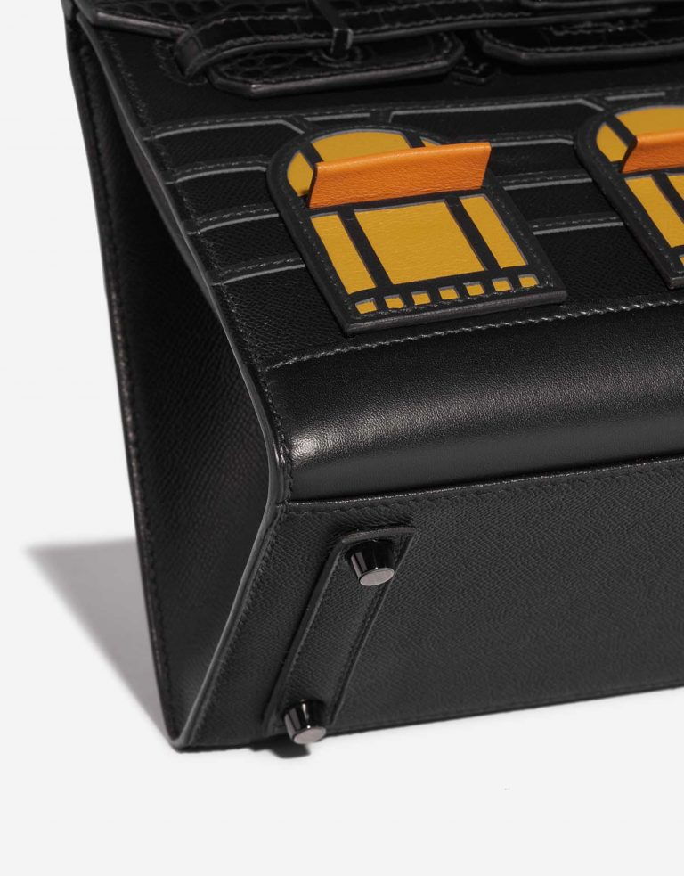 TÚI Hermès Birkin Faubourg 20 Midnight Matte Alligator Epsom Black