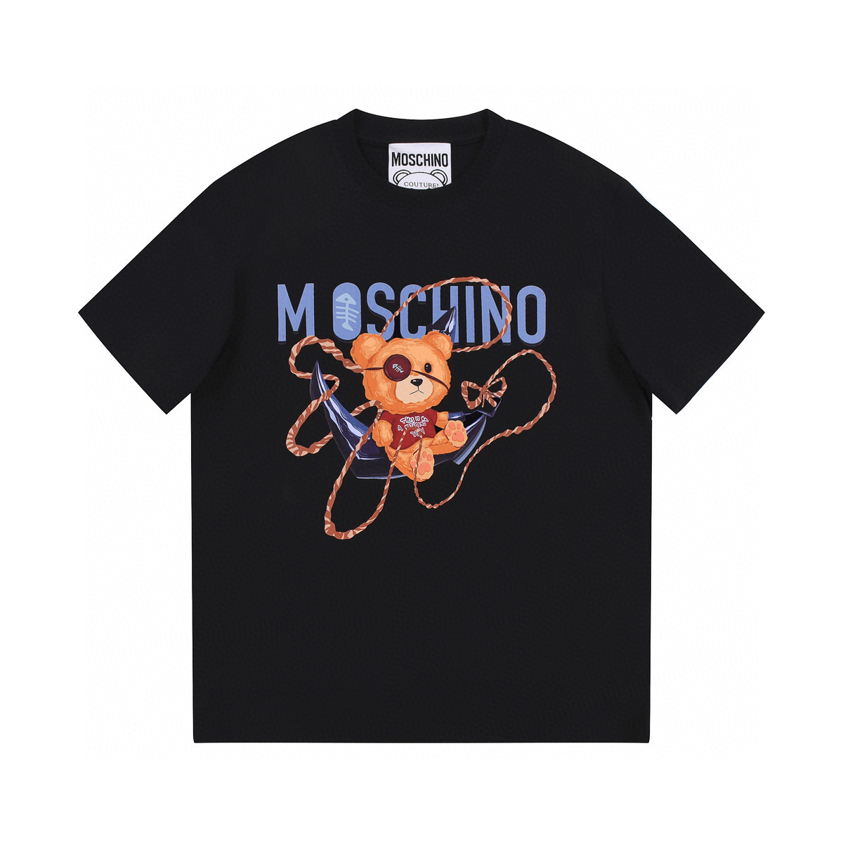 ÁO MOSCHINO print cotton jersey T-shirt