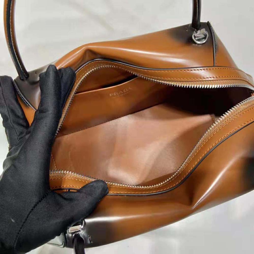 TÚI Prada Medium Brushed Leather Prada Supernova Handbag-Brown
