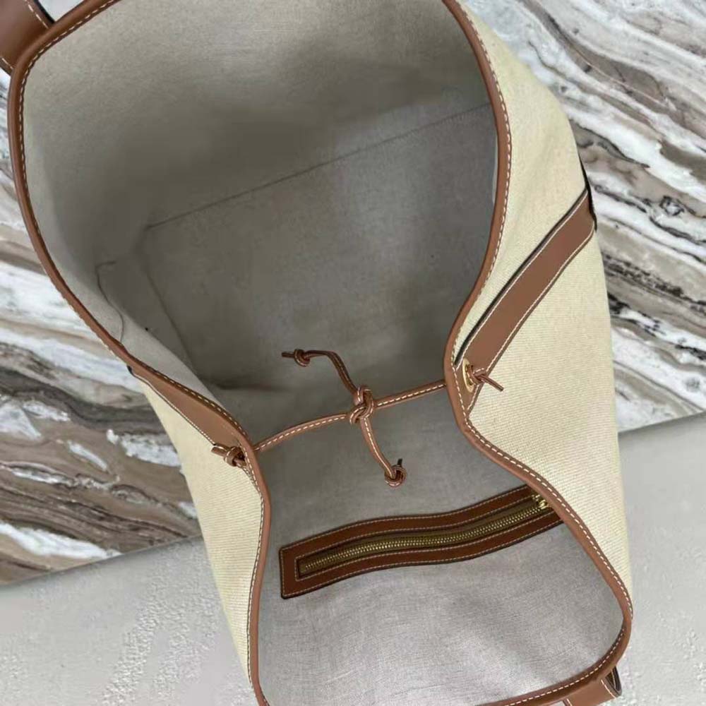 TÚI Celine Cabas Marin in Textile and Calfskin