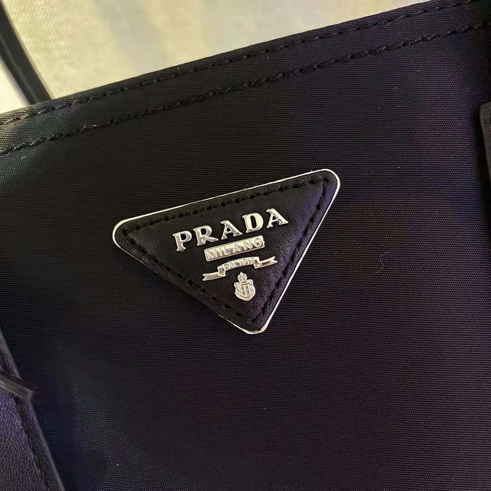 TÚI Prada Nylon Tote with Embroidered Logo