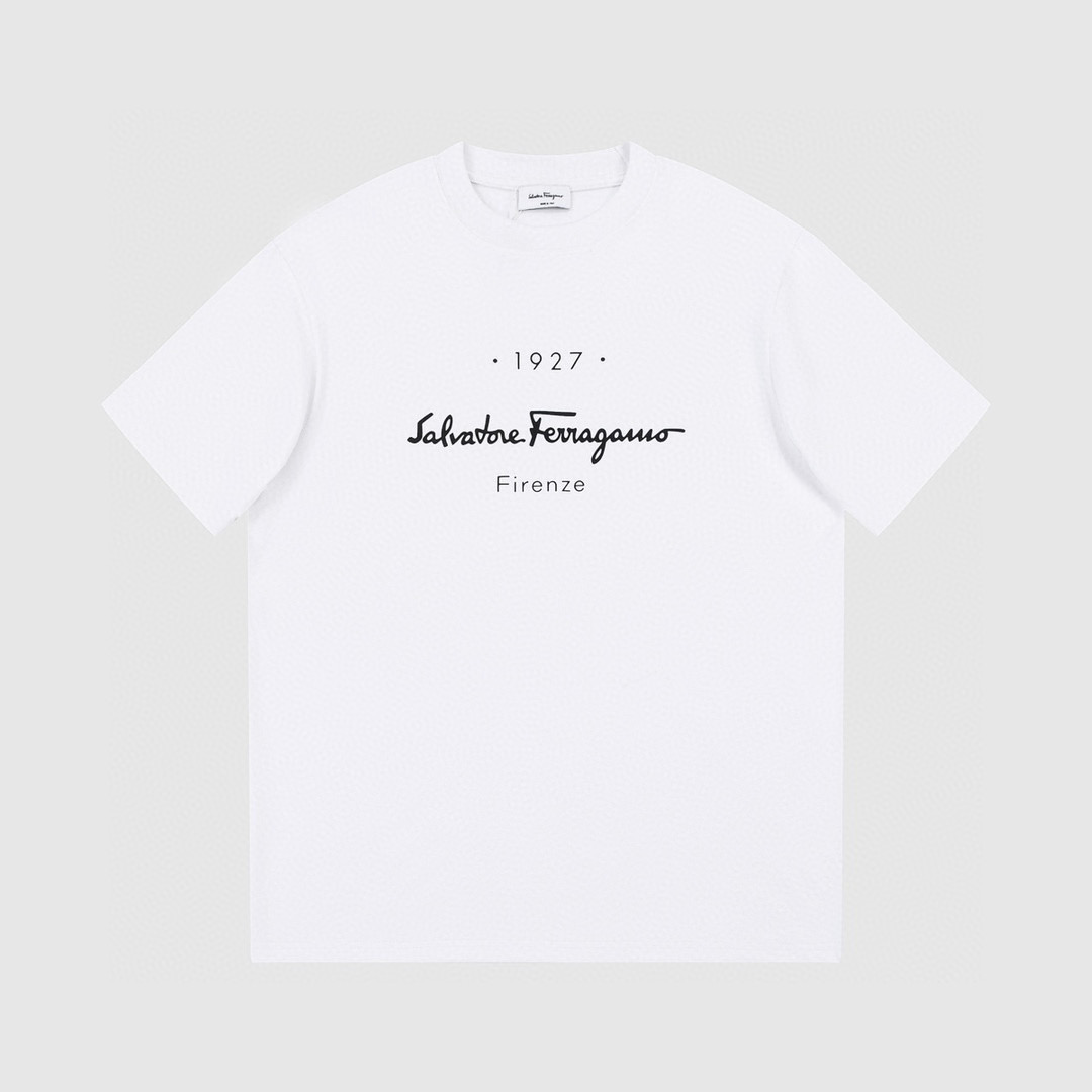 ÁO SALVATORE FERRAGAMO T SHIRT WHITE