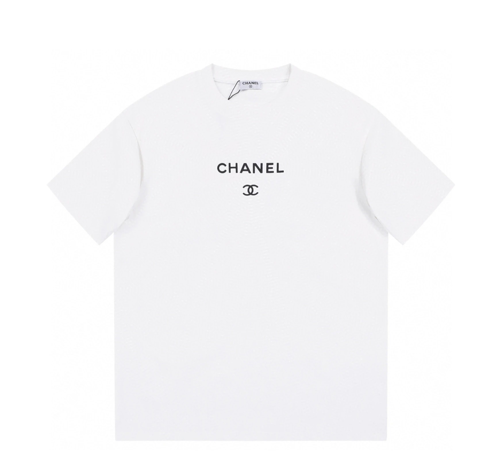 ÁO CHANEL print cotton jersey T-shirt