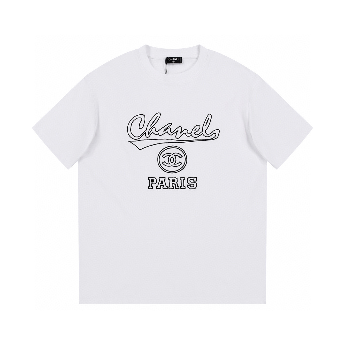 ÁO CHANEL print cotton jersey T-shirt
