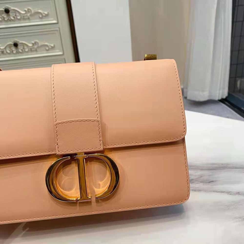 TÚI Dior 30 Montaigne Bag Des Vents Box Calfskin-Pink