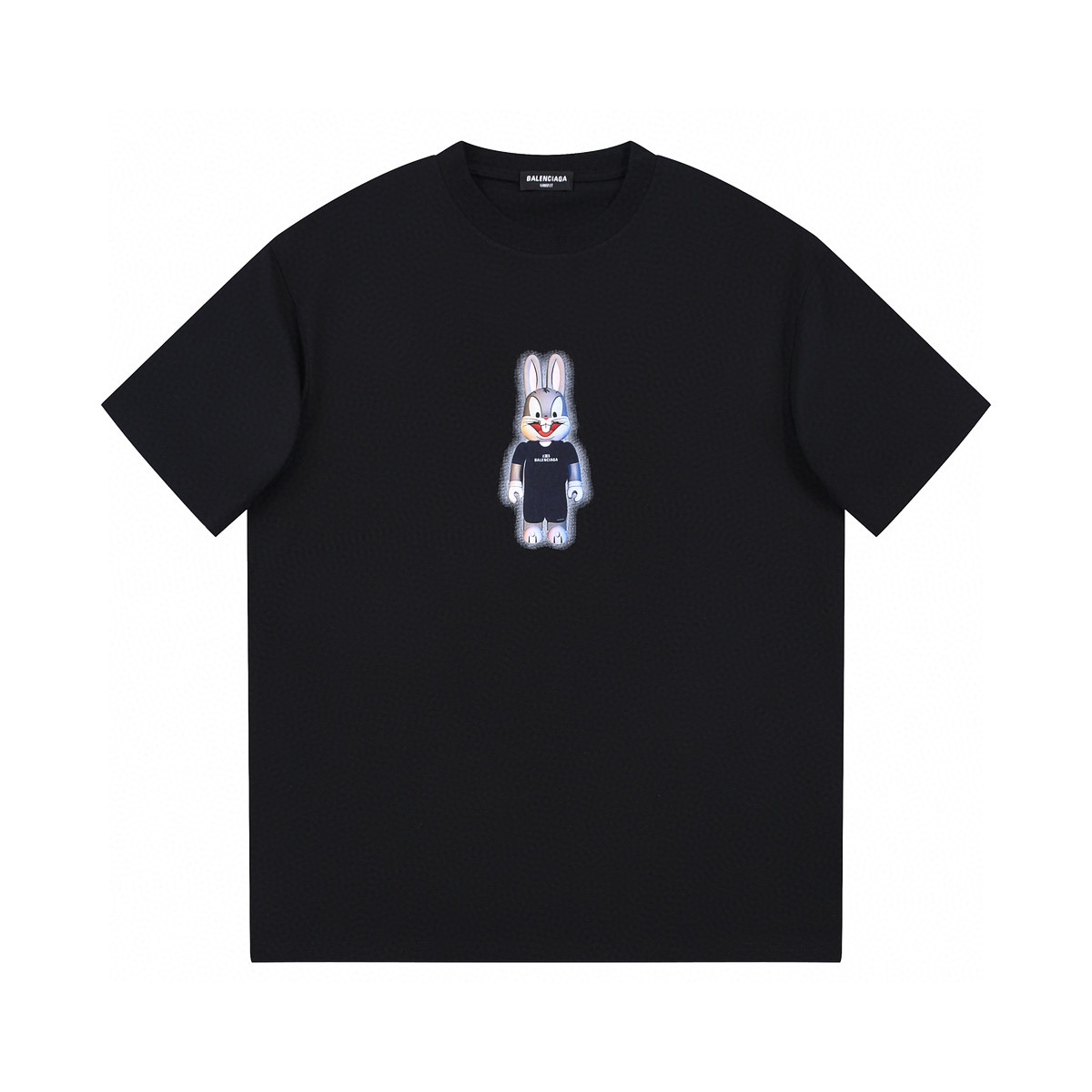 ÁO BALENCIAGA RABBIT print cotton jersey T-shirt