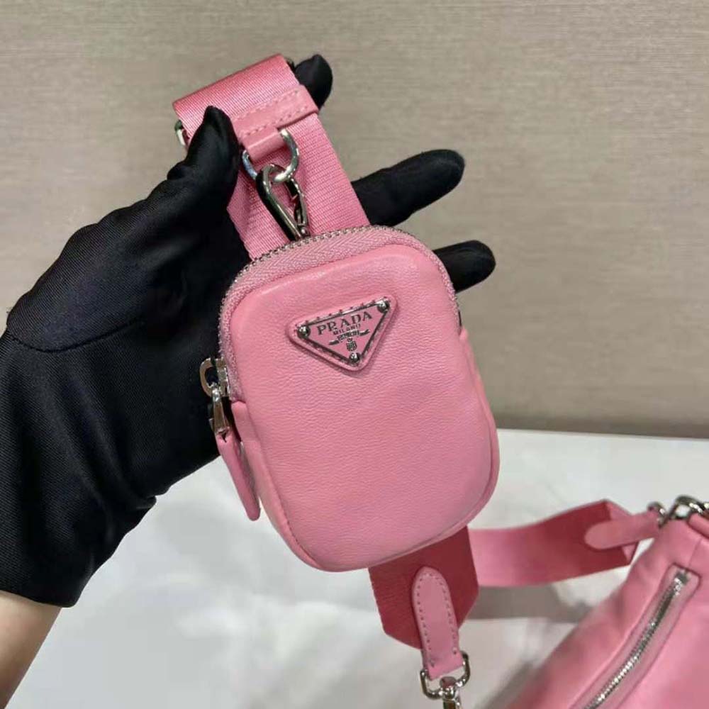 TÚI Prada Women Padded Nappa-Leather Prada Re-Edition 2005 Shoulder Bag-Pink