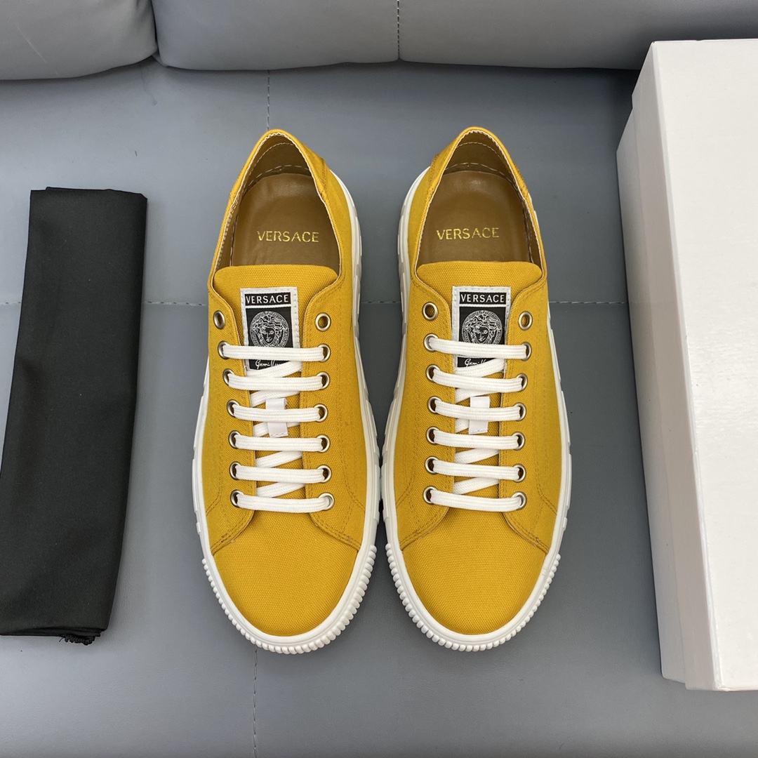 GIÀY VERSACE GRECA SNEAKERS LOW TOP CANVAS