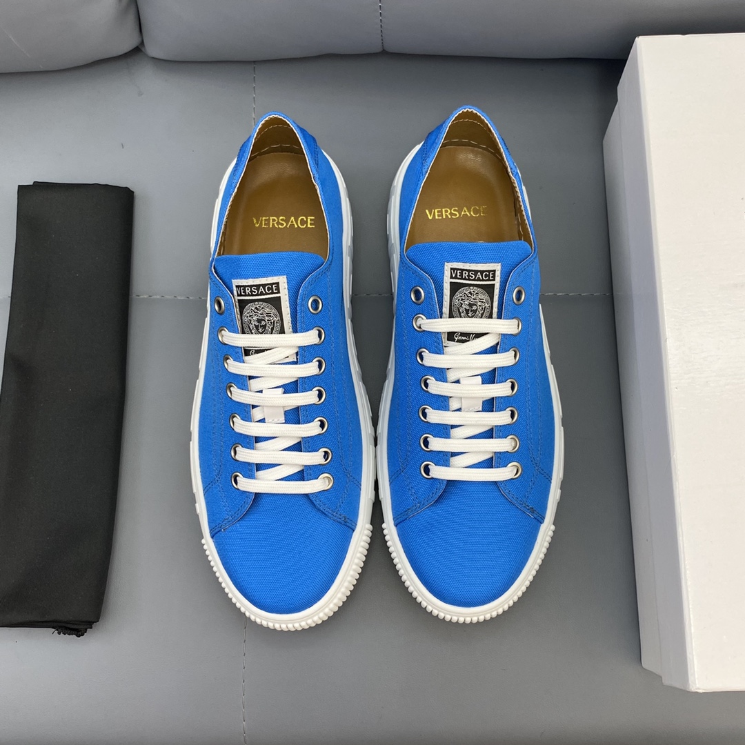 GIÀY VERSACE GRECA SNEAKERS LOW TOP CANVAS
