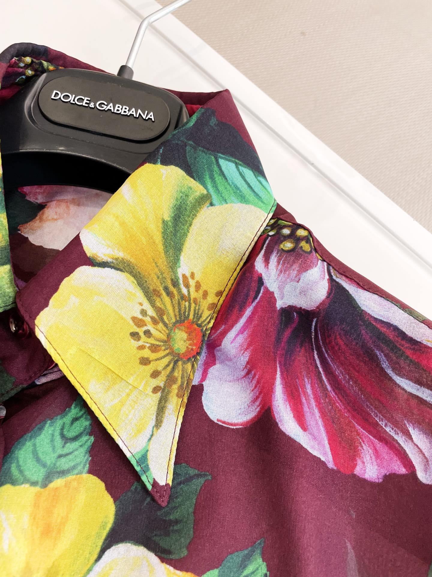 BỘ ĐỒ DOLCE & GABBANA HIGH NECK YELLOW PINK FLORAL PARTY High Classy