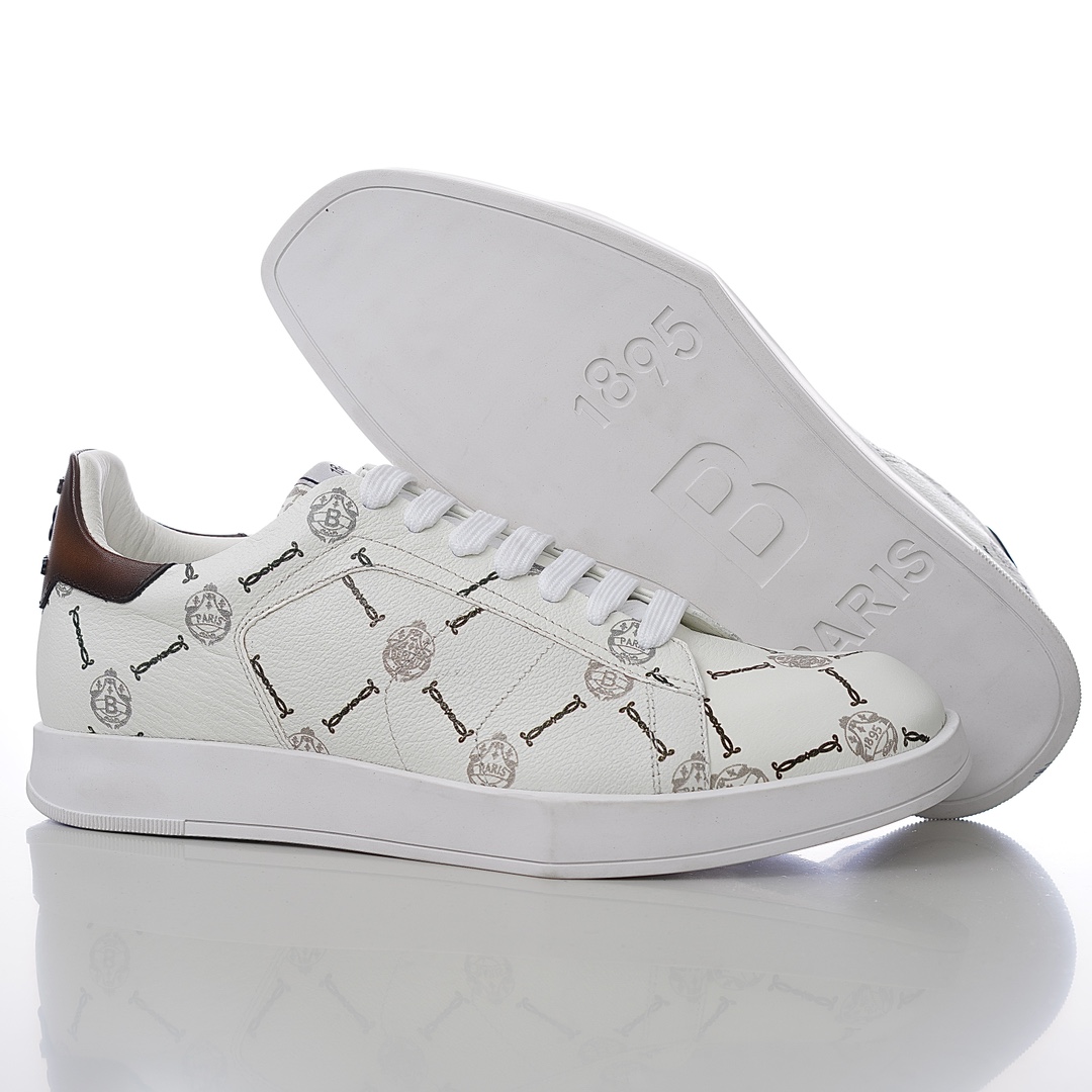 GIÀY BERLUTI LOGO LEATHER SNEAKER SHOES AAA