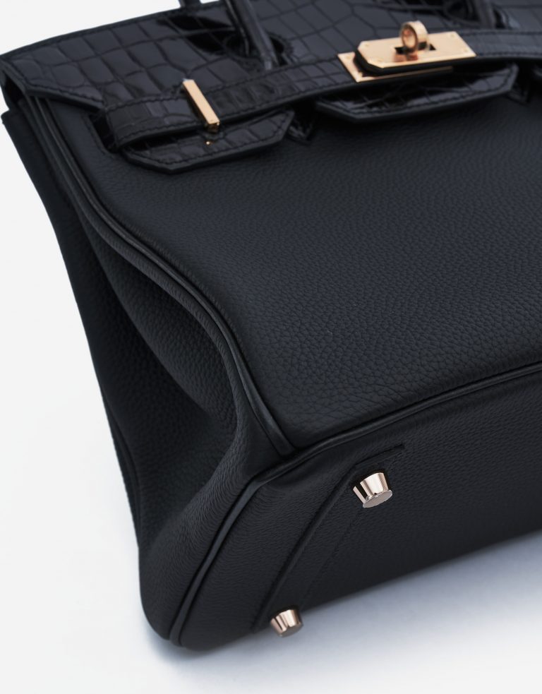 TÚI Hermès Birkin Touch 30 Niloticus Togo Black Gold Buckle khóa vàng