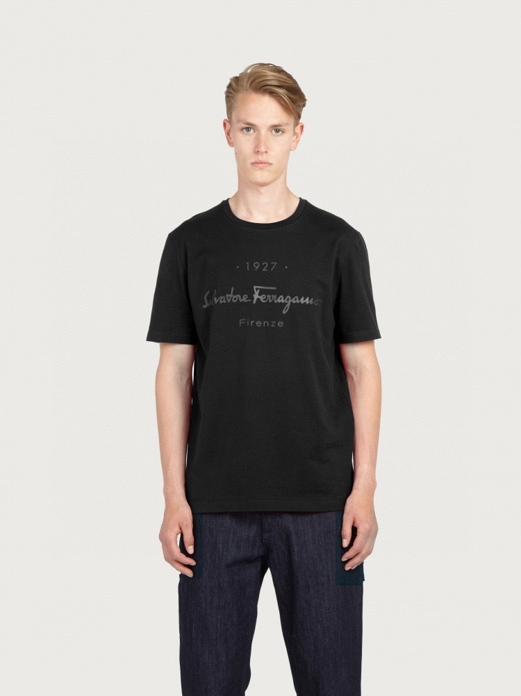 ÁO SALVATORE FERRAGAMO T SHIRT BLACK