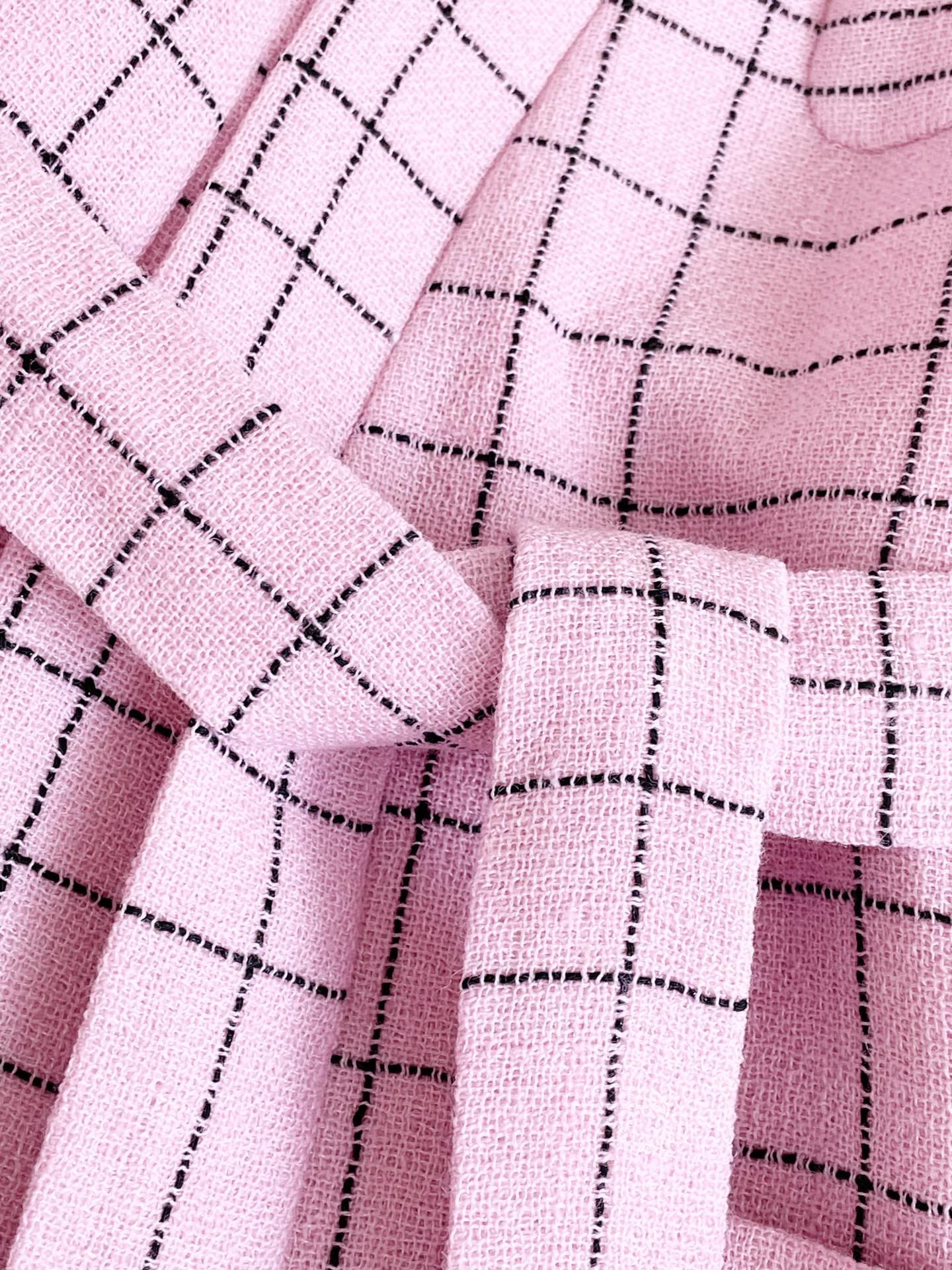 BỘ ĐỒ CHANEL CAMELLIA MÀU HỒNG NHẠT LIGHT PINK MID DRESS High Classy