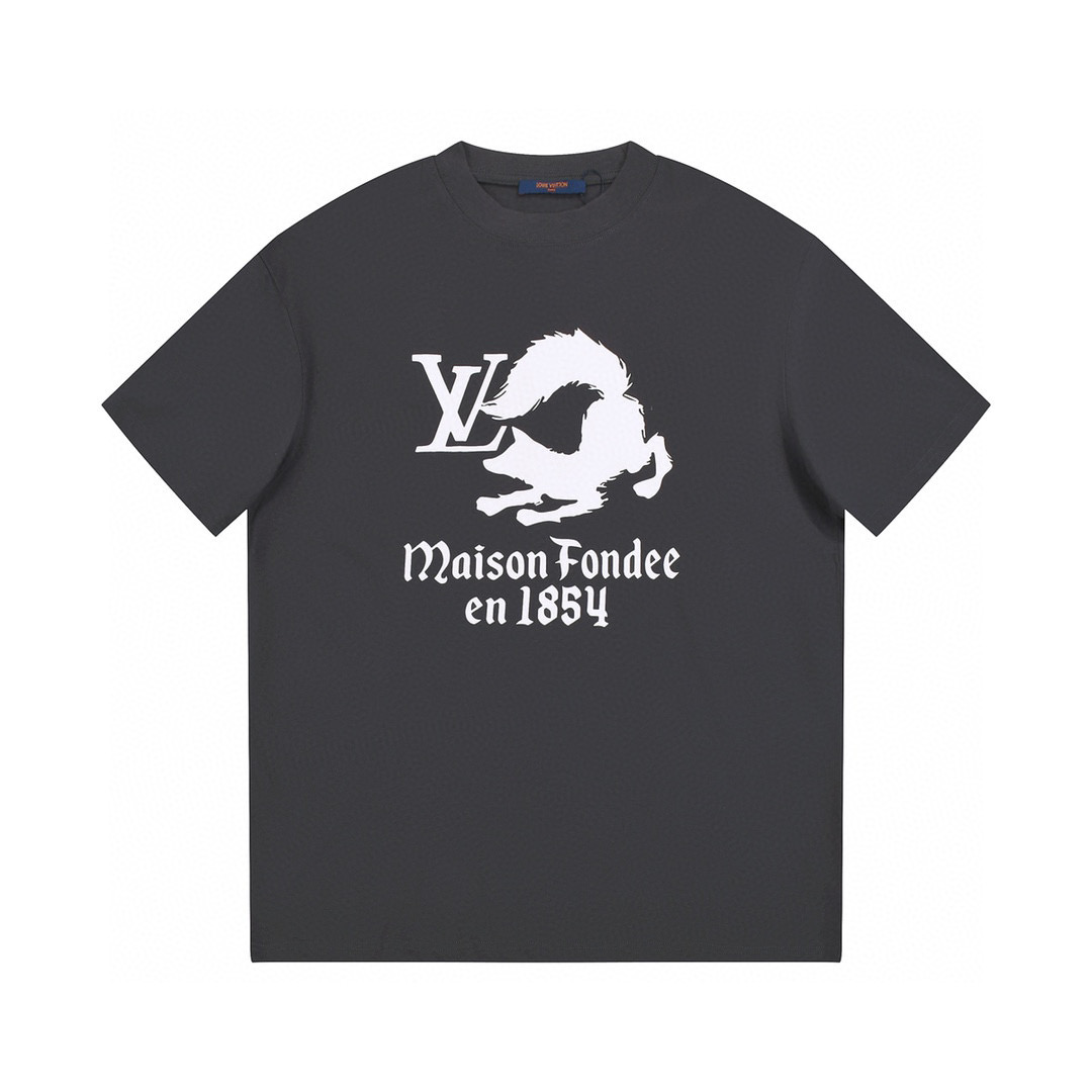 ÁO LOUIS VUITTON print cotton jersey T-shirt