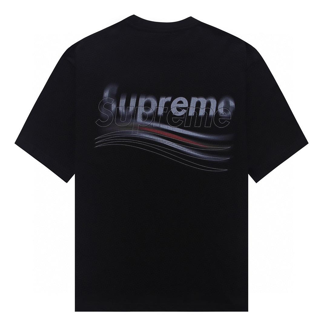 ÁO BALENCIAGA X Supreme print cotton jersey T-shirt