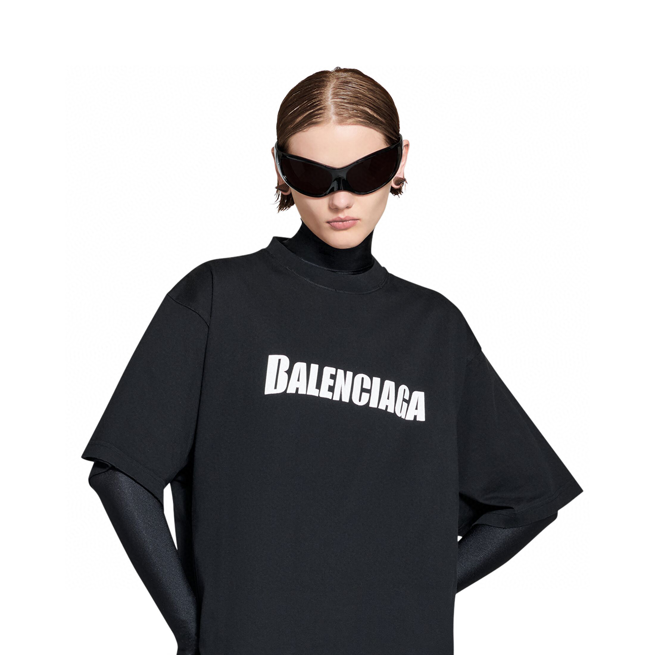ÁO BALENCIAGA T SHIRT BLACK UNISEX