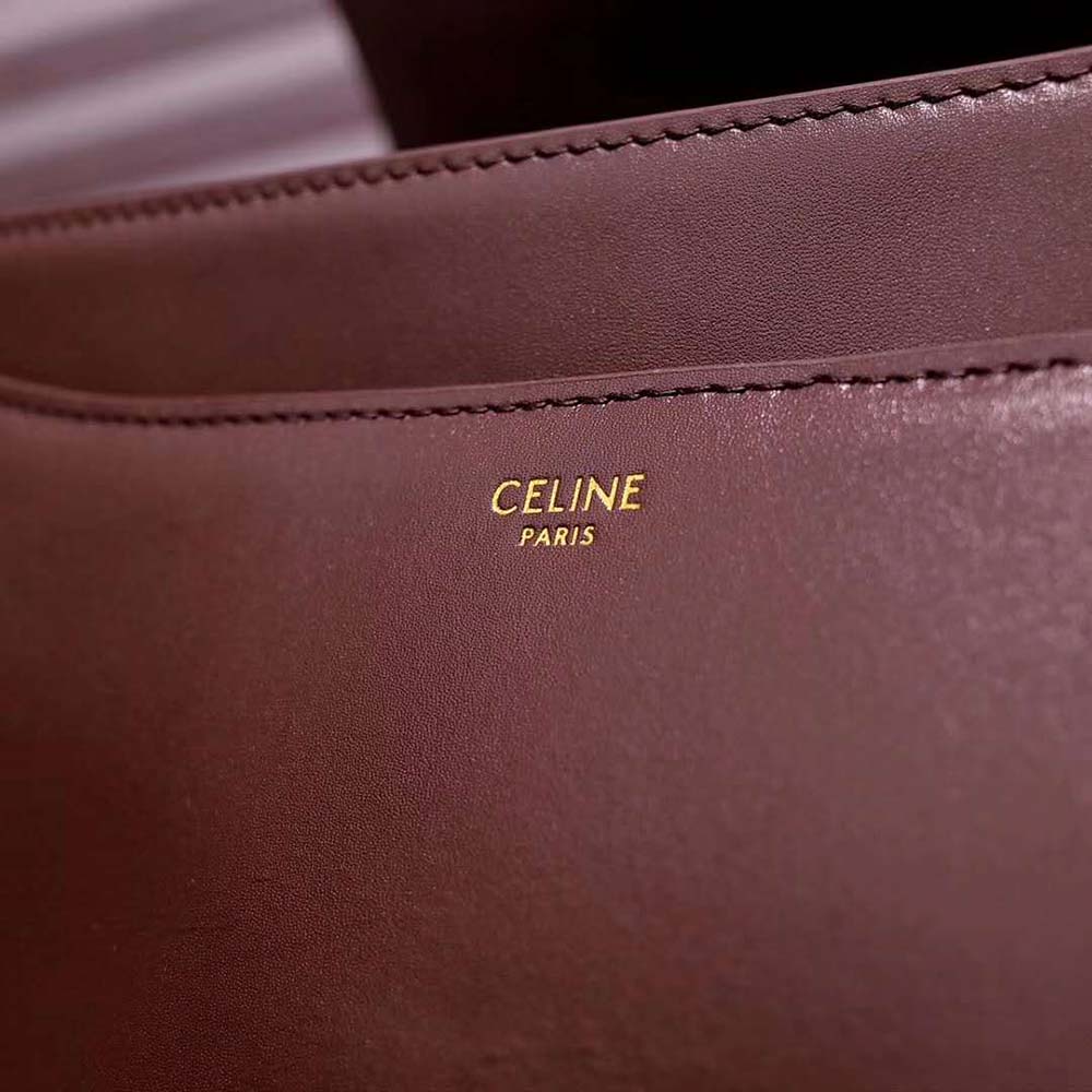 TÚI Celine Women Medium16 Bag in Satinated Calfskin-Brown