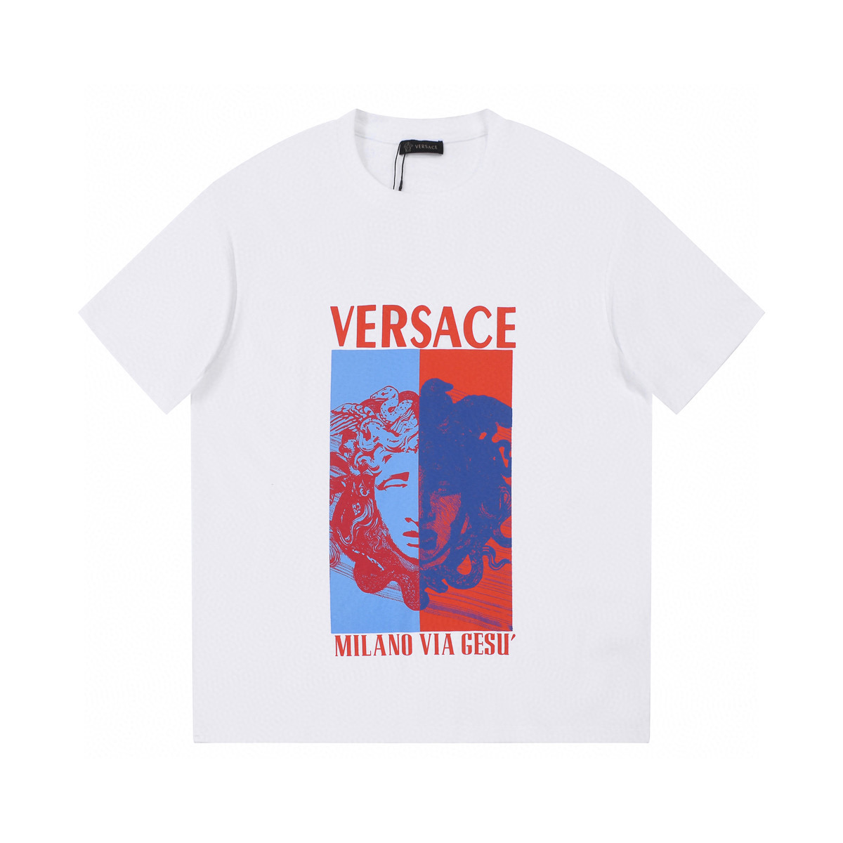 ÁO VERSACE print cotton jersey T-shirt