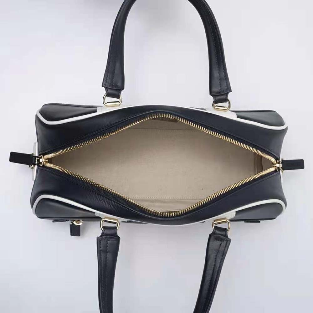 TÚI Dior Women Medium Dior Vibe Zip Bowling Bag Blue Smooth Calfskin