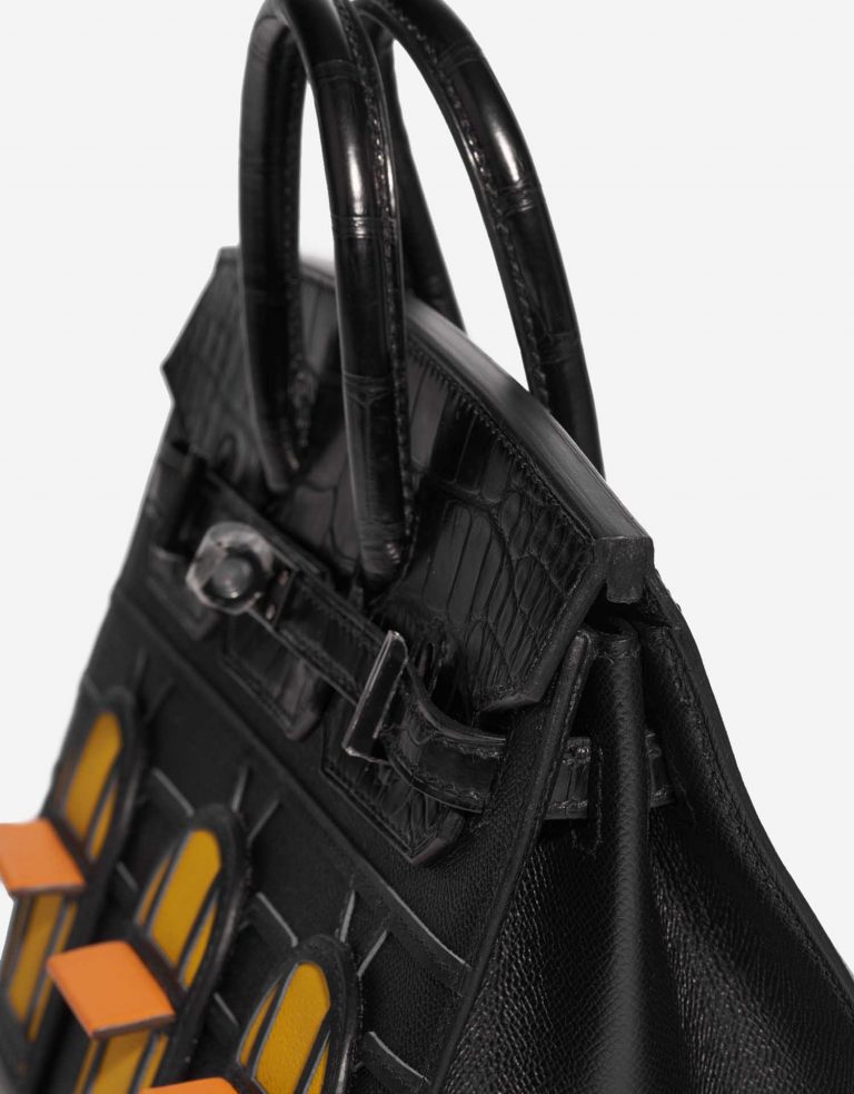 TÚI Hermès Birkin Faubourg 20 Midnight Matte Alligator Epsom Black