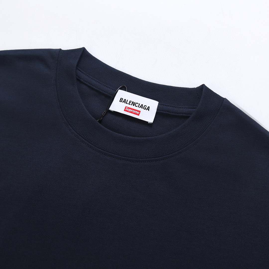 ÁO BALENCIAGA X Supreme print cotton jersey T-shirt