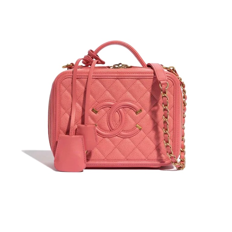 TÚI Chanel Vanity Medium Caviar Pink