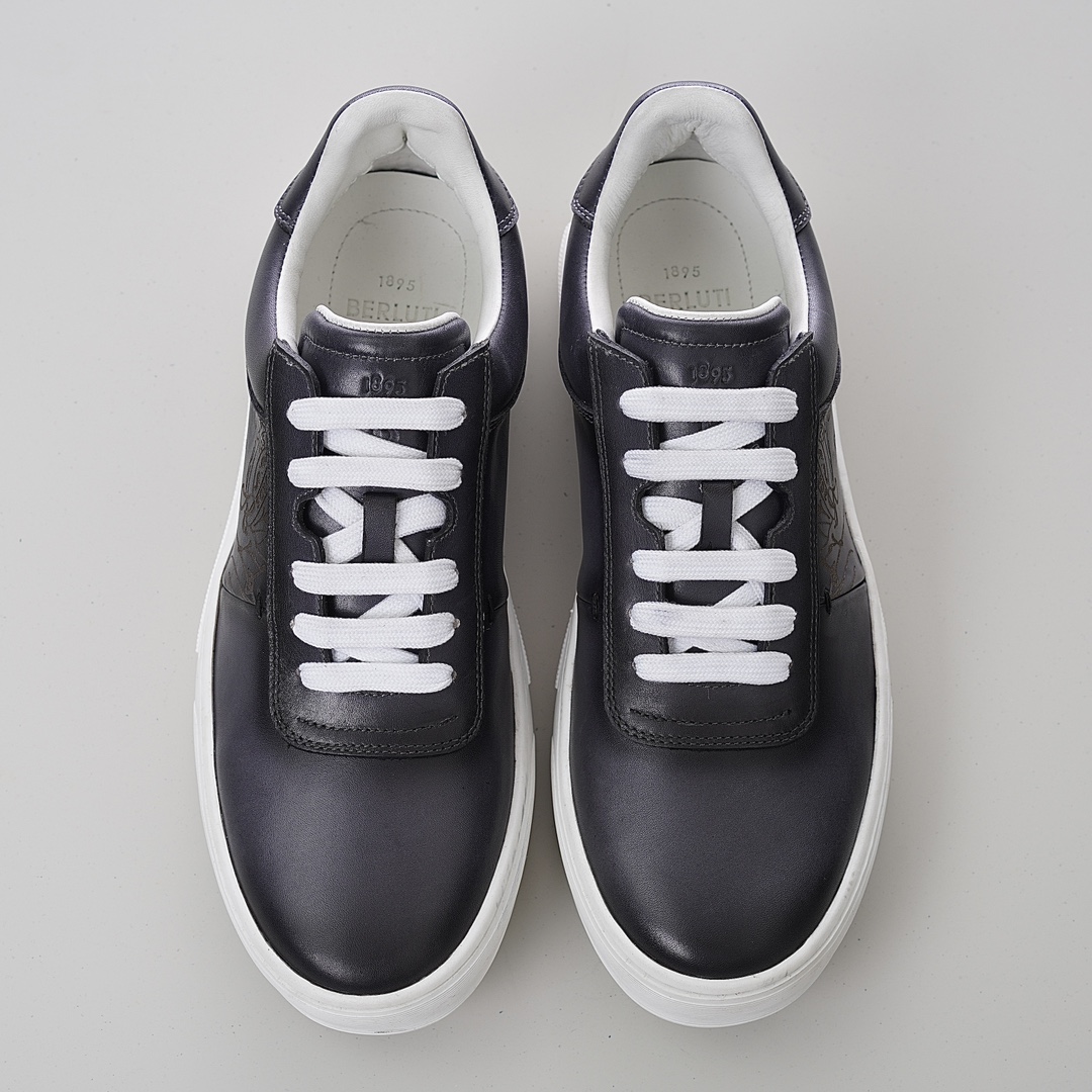 GIÀY BERLUTI PATINA LEATHER SNEAKER SHOES AAA
