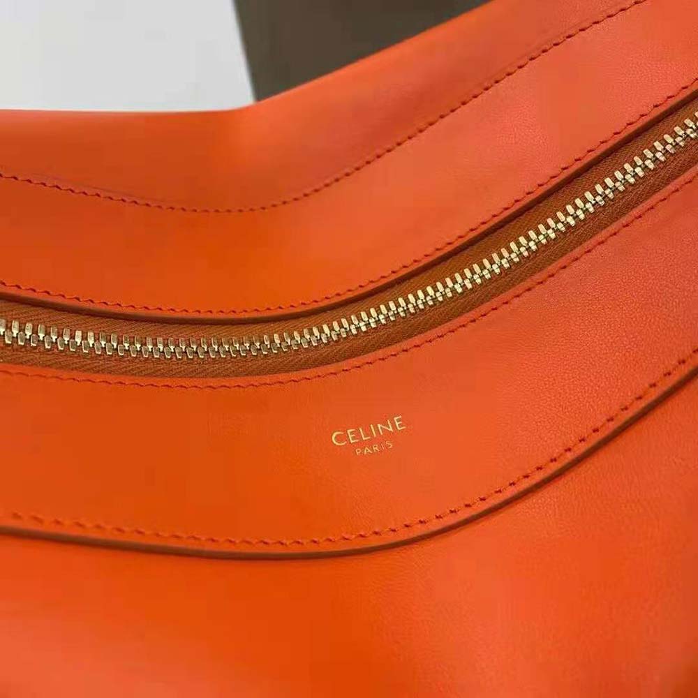 TÚI Celine Women Medium Romy in Supple Calfskin-Orange