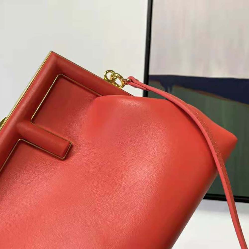 TÚI Fendi Women First Small Red Leather Bag