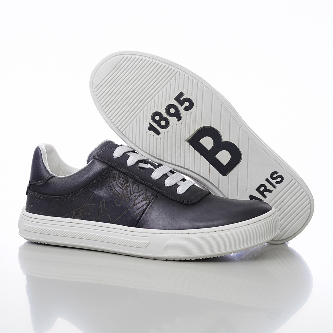GIÀY BERLUTI PATINA LEATHER SNEAKER SHOES AAA