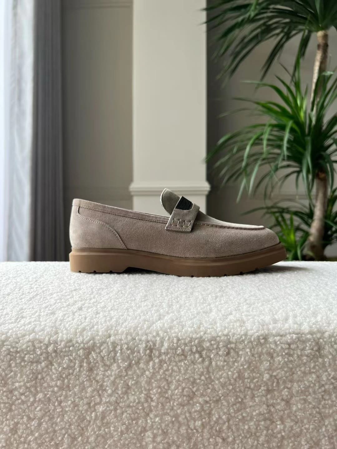 GIÀY BRUNELLO CUCINELLI LOAFER SUEDE SHOES AAA DA BÊ HẢO HẠNG