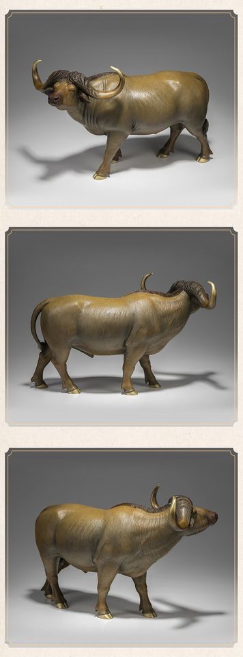 Bò rừng đồng thau nguyên chất dũng mãnh