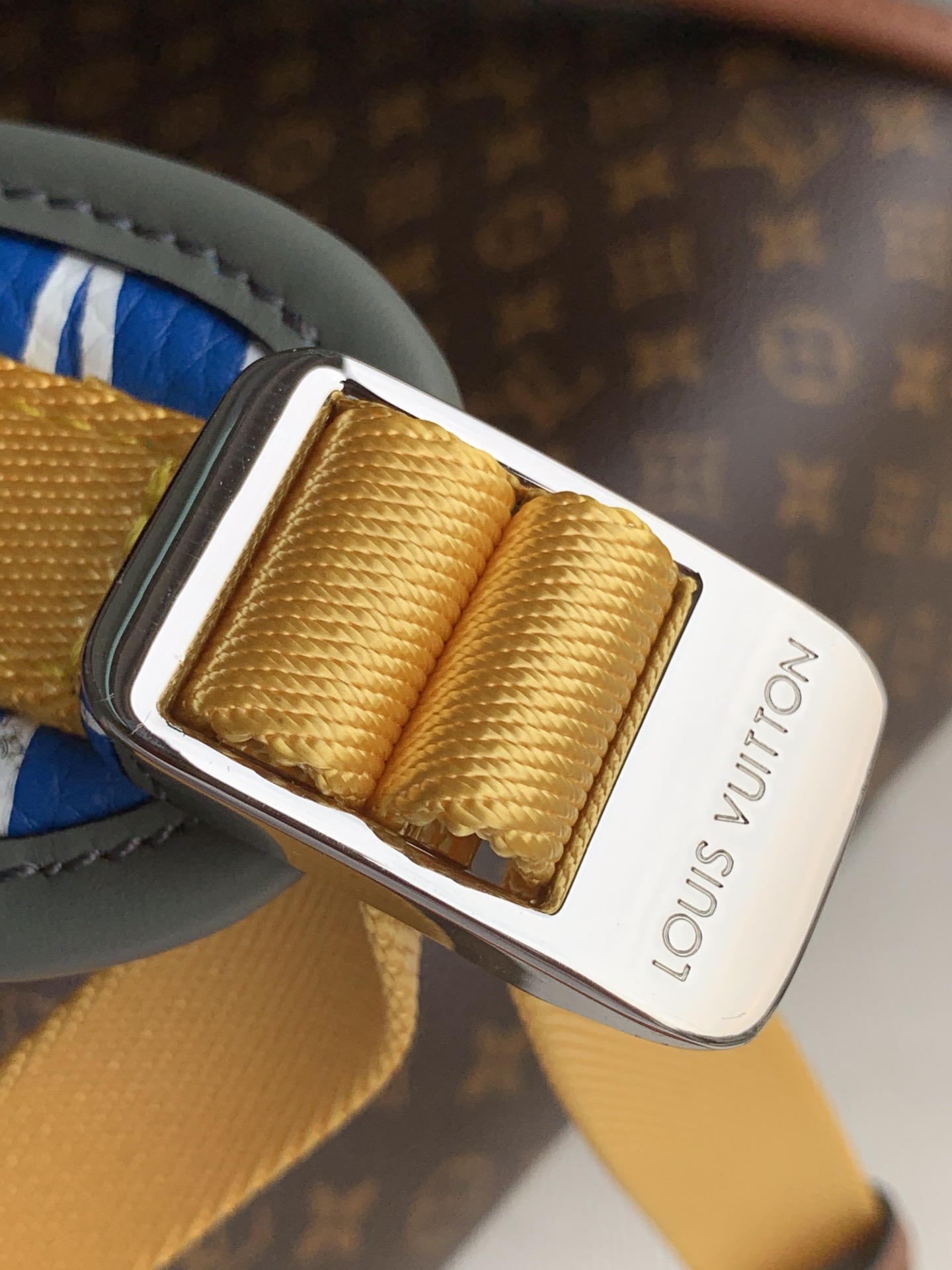 BALO LOUIS VUITTON DAMIER MONOGRAM Leather Backpack-Brown
