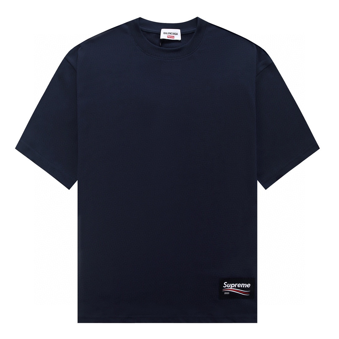 ÁO BALENCIAGA X Supreme print cotton jersey T-shirt