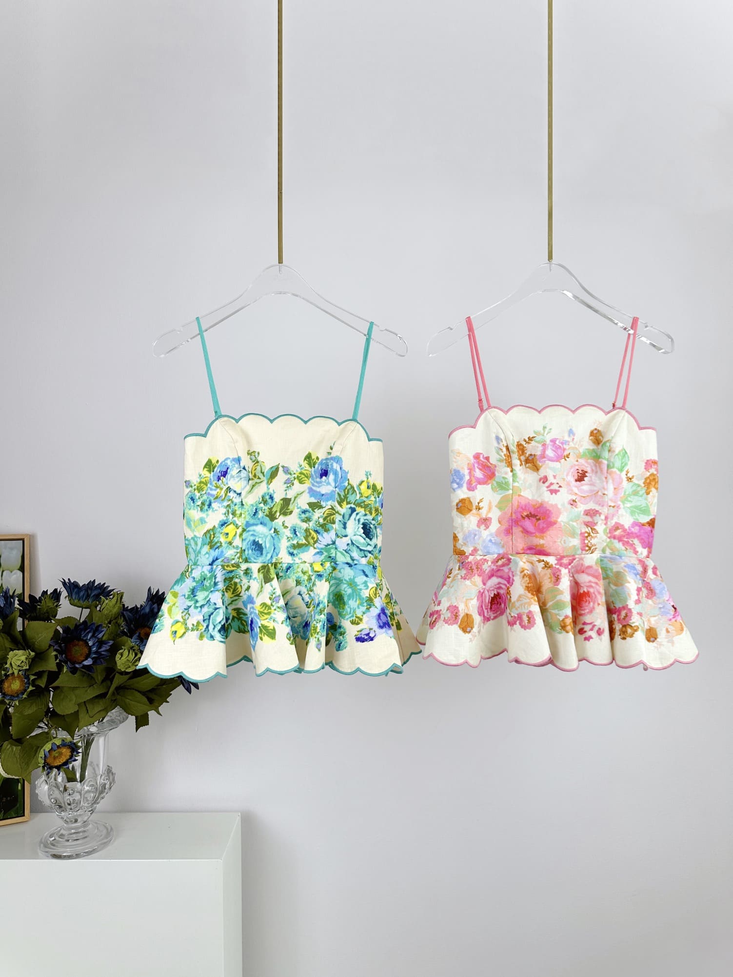 BỘ ZIMMERMANN Floral Vintage Dress Set