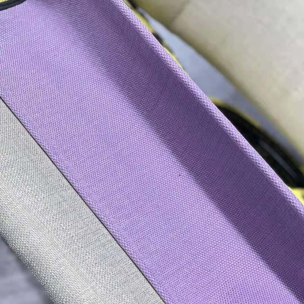 TÚI Dior Women Large Dior Book Tote Bright Yellow and Pink D-Jungle Pop Embroidery