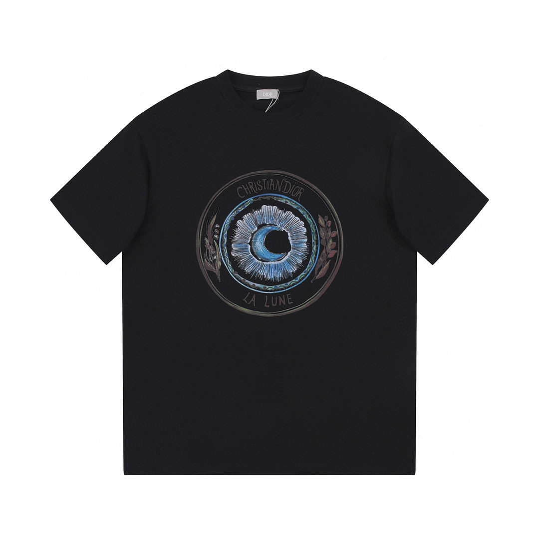 ÁO CHRISTIAN DIOR print cotton jersey T-shirt