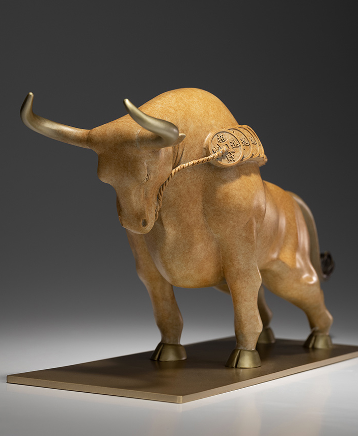 Tượng đồng Ngưu Tài Thịnh Vượng