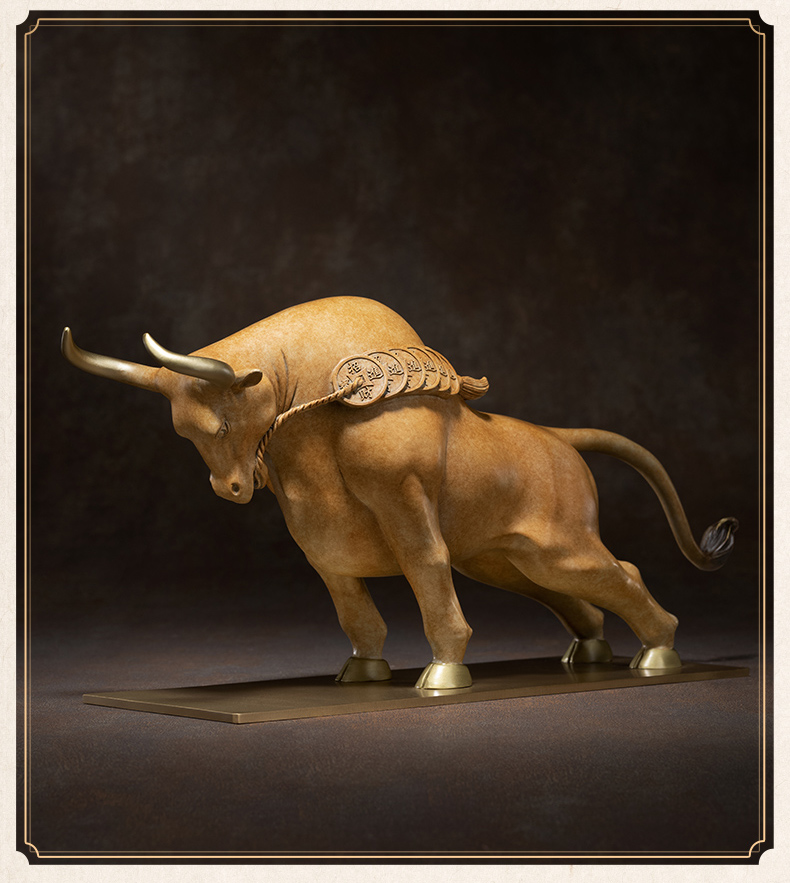 Tượng đồng Ngưu Tài Thịnh Vượng