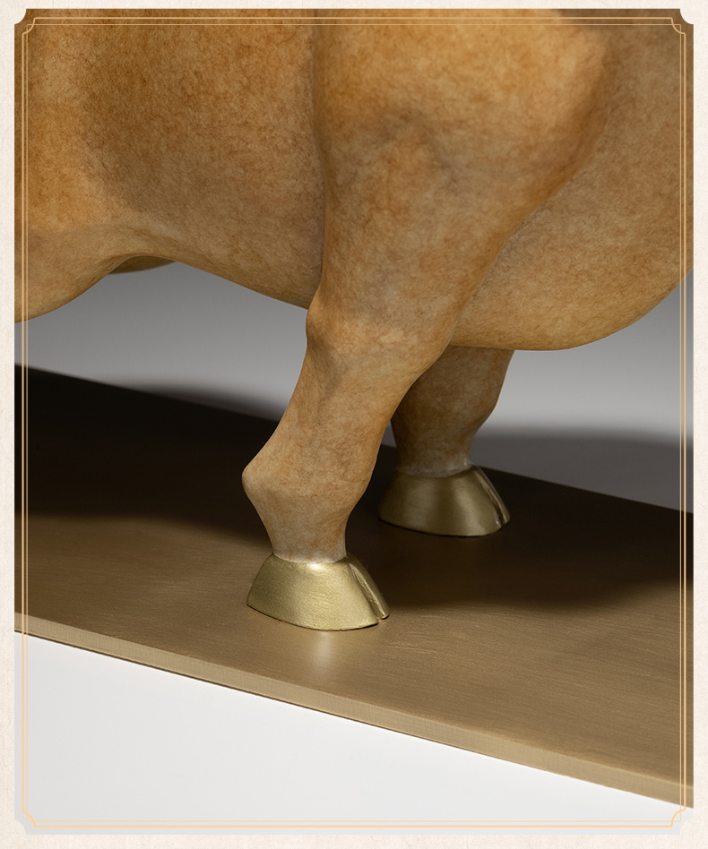 Tượng đồng Ngưu Tài Thịnh Vượng