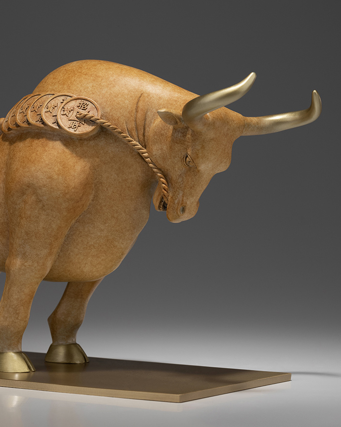 Tượng đồng Ngưu Tài Thịnh Vượng