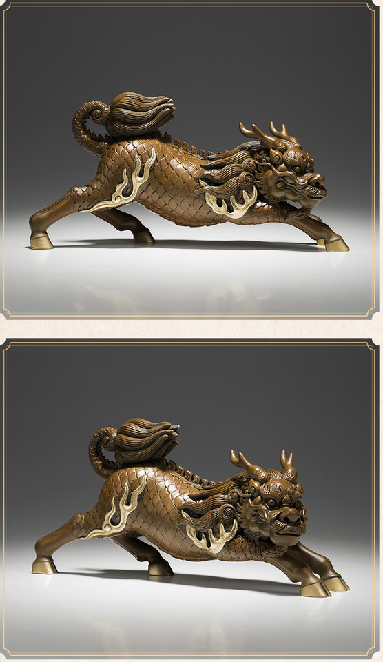 Tượng Kỳ Lân Tường Thụy Bảo Vệ Gia Chủ