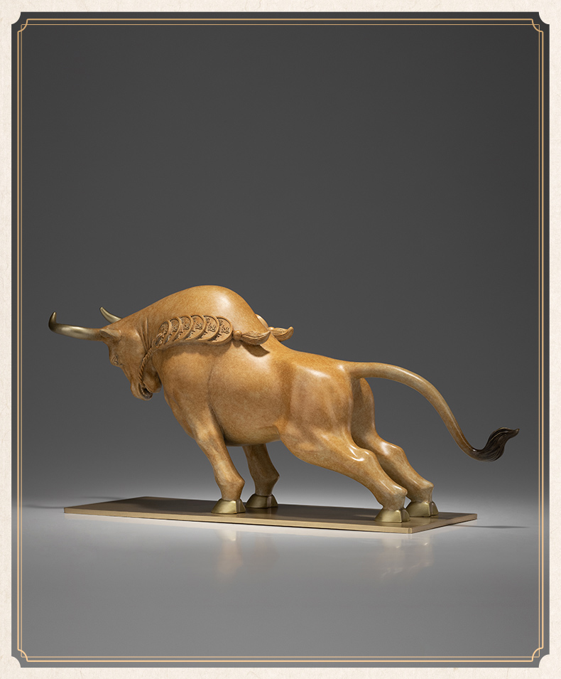 Tượng đồng Ngưu Tài Thịnh Vượng