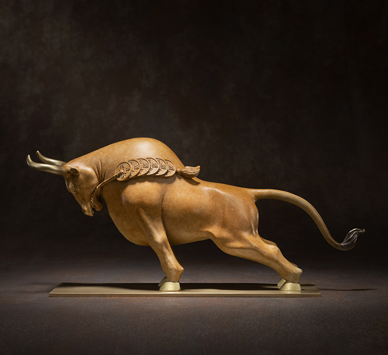 Tượng đồng Ngưu Tài Thịnh Vượng