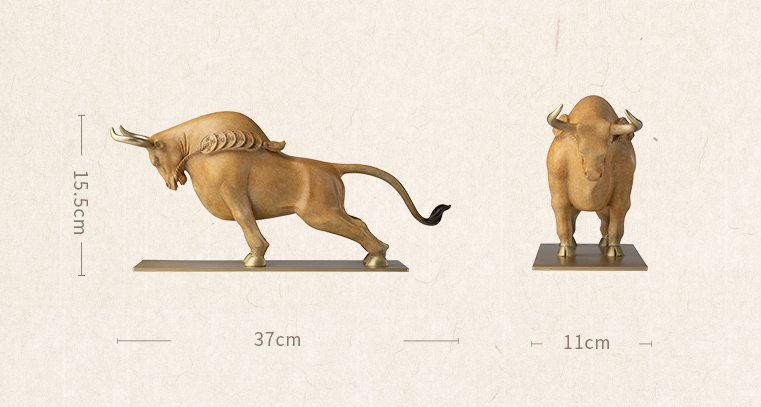 Tượng đồng Ngưu Tài Thịnh Vượng