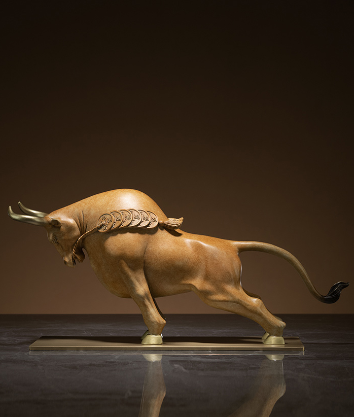 Tượng đồng Ngưu Tài Thịnh Vượng