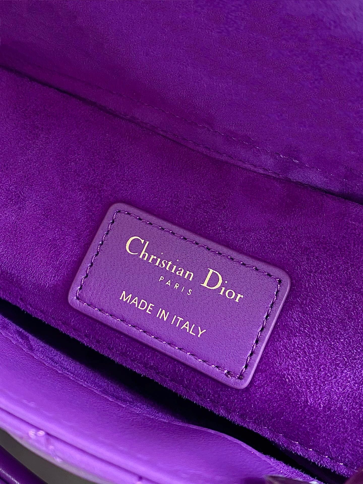 TÚI CHRISTIAN DIOR Lady D-Joy Bag Bright Purple Cannage Lambskin